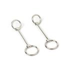 Circle Drop Earring Silver - One Size