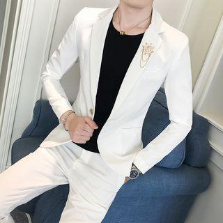 Set: One Buttoned Blazer + Dress Pants