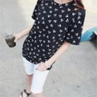 Mickey Mouse Print T-shirt