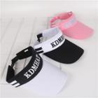 Letter Embroidered Sun Visor