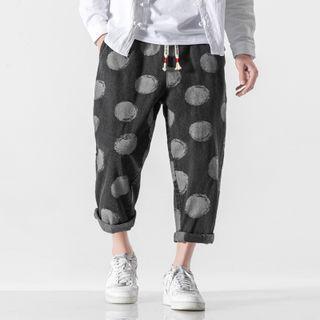 Dotted Straight-leg Jeans
