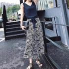 Set: Tank Top + Printed Wide-leg Pants