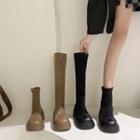 Platform Block Heel Short Boots / Knee-high Boots
