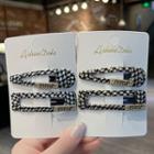Set Of 2: Houndstooth Hair Clip (various Designs)