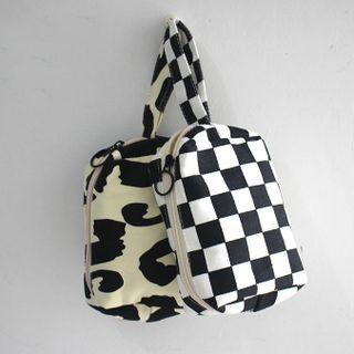 Patterned Canvas Makeup Pouch
