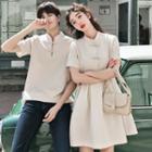 Couple Matching Short-sleeve Hanfu Top / A-line Dress