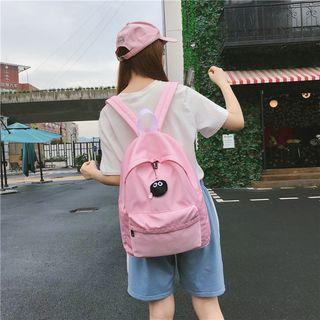 Pompom Accent Backpack