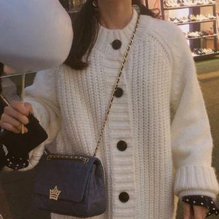 Plain Cardigan White - One Size