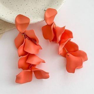 Petal Alloy Earring 1 Pair - Red - One Size
