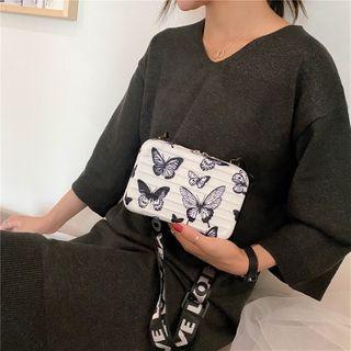 Butterfly Print Crossbody Bag