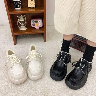Fleece-lined Lace Up Oxfords (various Designs)