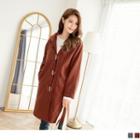 Hooded Buckled Coat