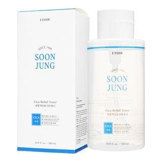 Etude House - Soon Jung Cica Relief Toner 500ml