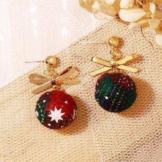 Bow & Bobble Drop Earring