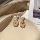 Glaze Biscuits Dangle Earring 1 Pair - Silver Needle - Biscuit Earrings - One Size