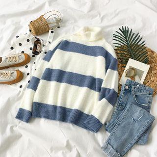 Striped Sweater Stripe - Blue & White - One Size