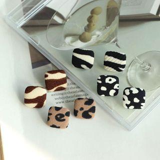 Print Leopard Earring