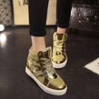 Sequined Hidden Heel Sneakers