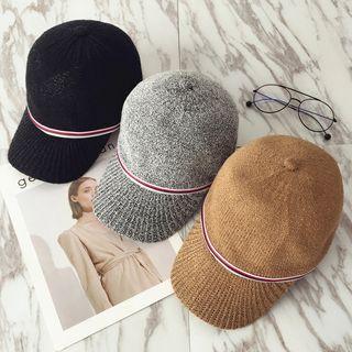 Contrast Trim Knit Cap