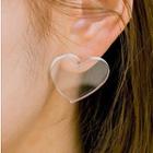 Non-matching Acrylic Heart Earring