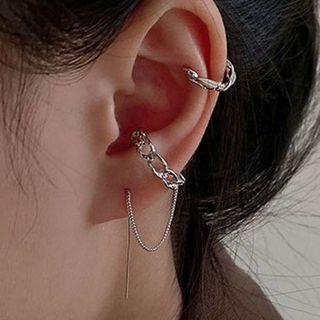 Set: Ear Cuff + Threader Earring