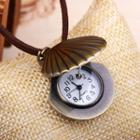 Seashell Watch Necklace Bronze - One Size