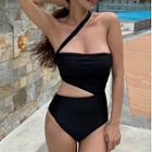 Asymmetrical Cutout Swimsuit