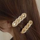 Acrylic Chain Hair Clip 1 Piece - As Shown In Figure - One Size