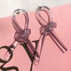 Transparent Knot Earring 1 Pair - Earrings - One Size
