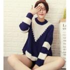 Two-tone Boxy Sweater