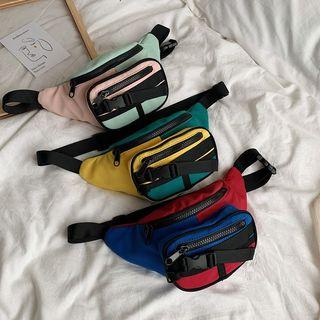 Color Block Belt Bag