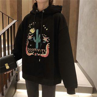 Print Hoodie Black - One Size