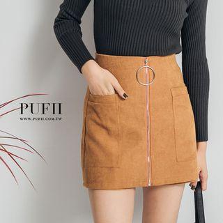 Zip Front Skirt