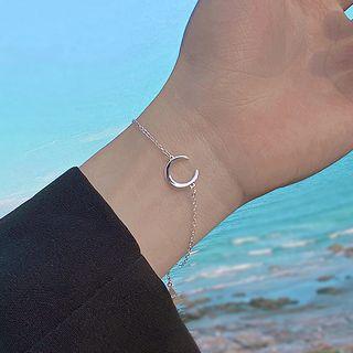 Moon Chain Bracelet Silver - One Size