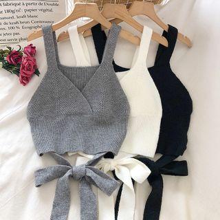 Bow-back Knit Tank Top