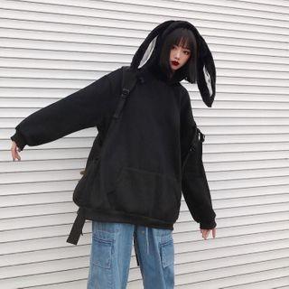 Rabbit Ear Fleece-lined Hoodie