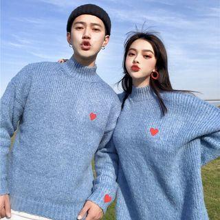 Heart Loose-fit Sweater / Knit Dress