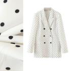 Double-breasted Dotted Blazer