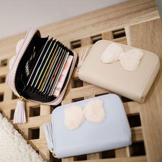 Bow Faux Leather Coin Purse