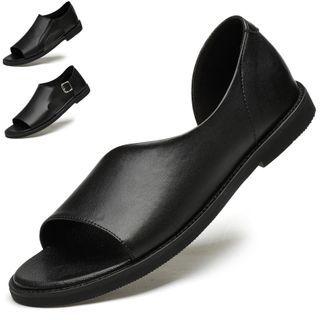 Plain Buckled Sandals