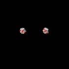 Bead Earring 1 Pair - S925 Silver Stud Earrings - Multicolors - One Size