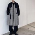 Geometric Buckled Long Coat