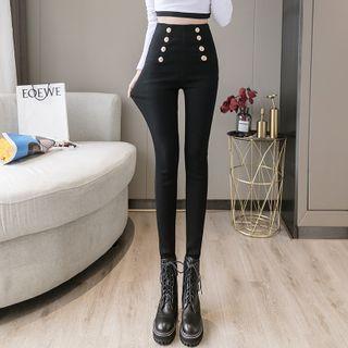 Embellished High-waist Leggings