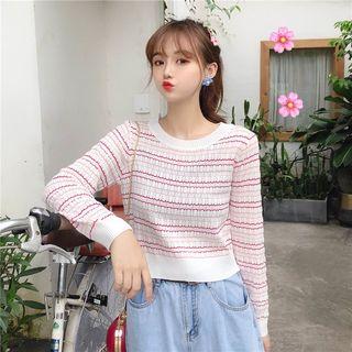 Striped Crop Sweater