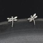 Dragonfly Stud Earring Silver - One Size