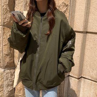 Reversible Loose-fit Bomber Jacket