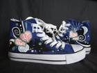 Doodle Heart High-top Canvas Sneakers