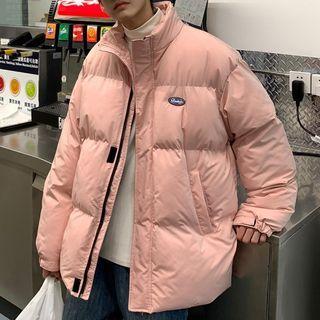Padded Lettering Zip-up Jacket