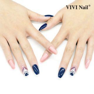Printed Nail Art Faux Nail Tip 0059-8 - As Shown In Figure - One Size