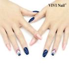 Printed Nail Art Faux Nail Tip 0059-8 - As Shown In Figure - One Size